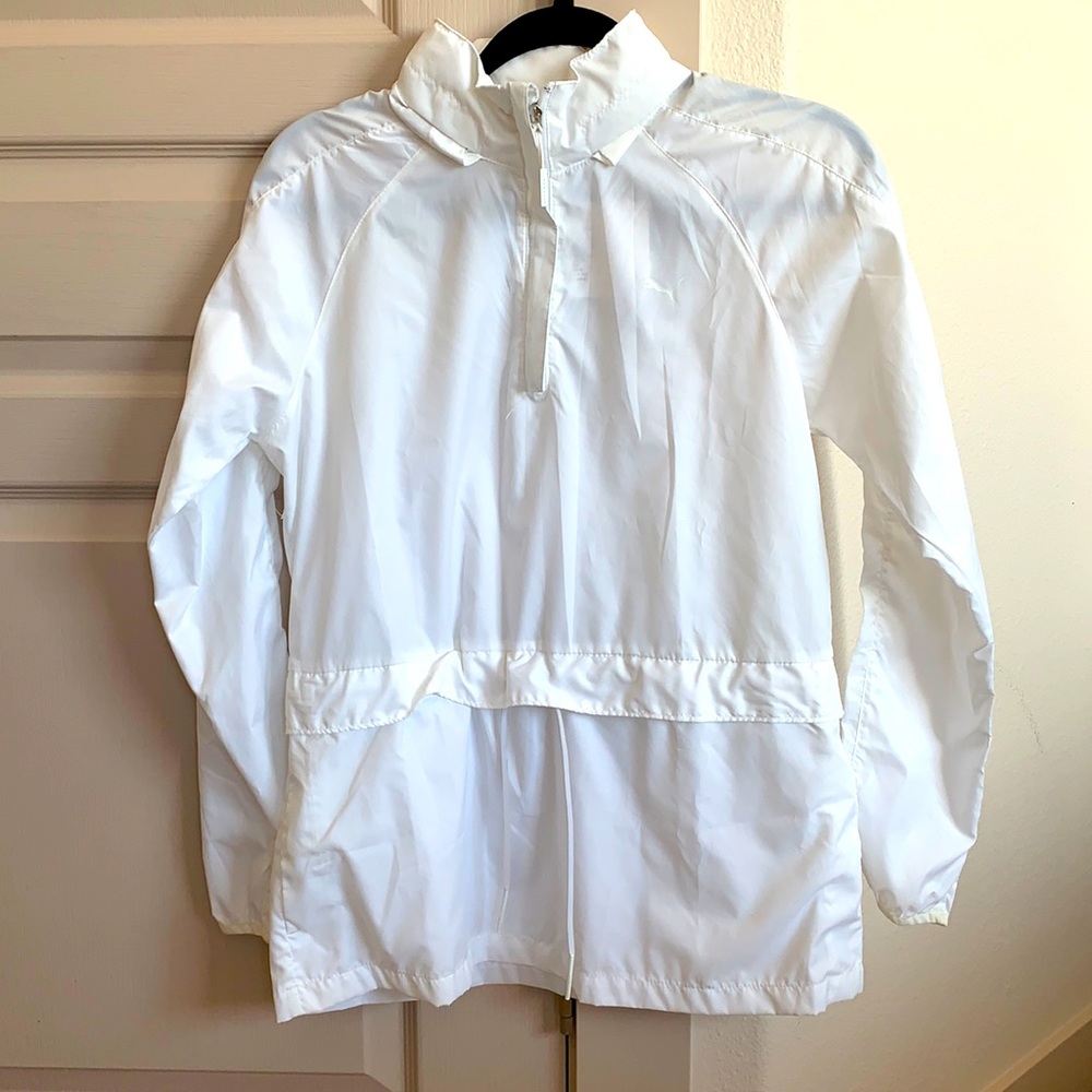 New Puma white windbreaker